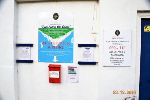 The station with new signage