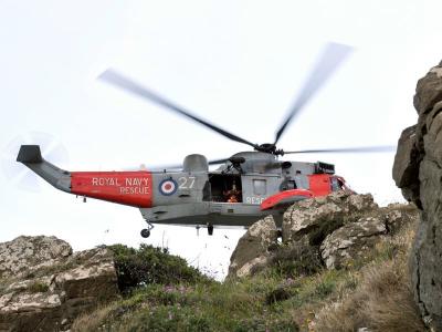 Royal Navy Search & Rescue Seaking helicopter 