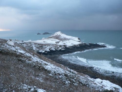 Cape Cornwall in the Snow