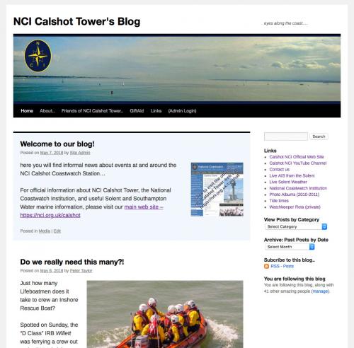 picture of the Blog Home Page