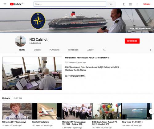 picture of NCI Calshot YouTube channel