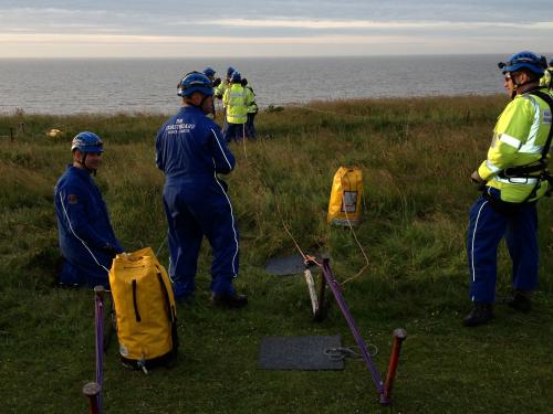 cromer coastguard rope rescue training 