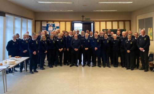 Princess Anne meets coastwatch volunteers at Hengistbury Head